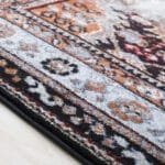 Tontitown Traditional Orange/Black Area Rug - Image 2