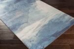 Rayleigh Modern Aqua Area Rug - Image 3