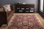 Paris Traditional Burgundy Area Rug - Image 2