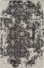Gerald Traditional Black Area Rug