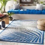 Eleveld Coastal Dark Blue Area Rug