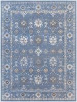 Ronda Traditional Dark Blue Area Rug - Image 3