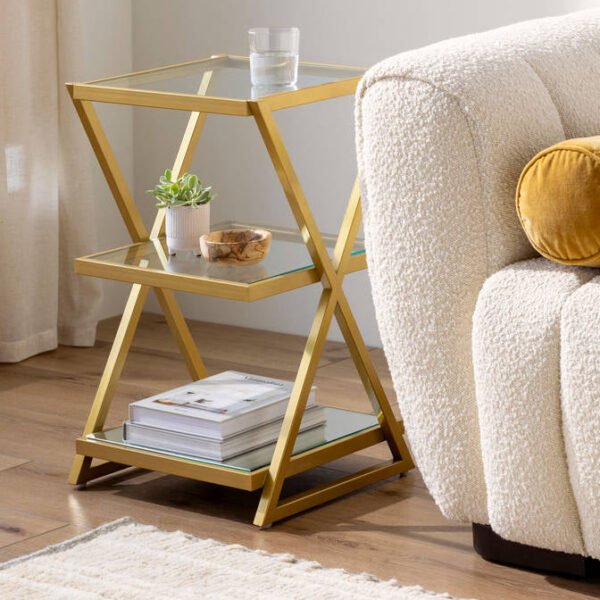 Lermoos Gold End Table