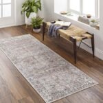 Marathovounos Traditional Brown Washable Area Rug - Image 4