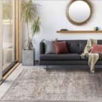 Marathovounos Traditional Brown Washable Area Rug - Image 3