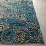Xavion Modern Deep Teal/Dark Blue Area Rug - Image 5
