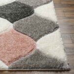 Saylor Modern Coral/Ivory Area Rug - Image 2