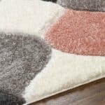 Saylor Modern Coral/Ivory Area Rug - Image 3