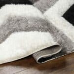 Scammon Modern Ivory/Black Area Rug - Image 6