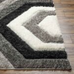 Scammon Modern Ivory/Black Area Rug - Image 5