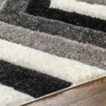 Scammon Modern Ivory/Black Area Rug - Image 2