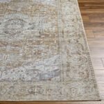 Wellsville Traditional Dark Gold Washable Area Rug - Image 5