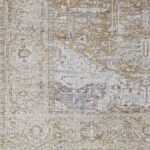 Wellsville Traditional Dark Gold Washable Area Rug - Image 3