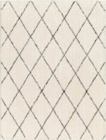 Konstantina Modern Cream/Black Washable Area Rug - Image 2