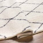 Konstantina Modern Cream/Black Washable Area Rug - Image 6