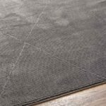 Pietro Global Charcoal Washable Area Rug - Image 2