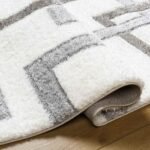 Ikisha Modern Cream/Light Gray Area Rug - Image 5