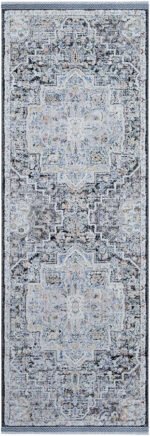 Amiee Traditional Black/Denim Area Rug - Image 5