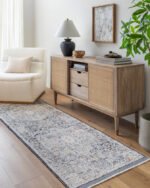 Amiee Traditional Black/Denim Area Rug - Image 3