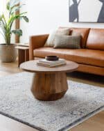 Darnetta Traditional Denim/Beige Area Rug