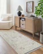 Jamena Traditional Beige Area Rug - Image 3