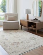 Jamena Traditional Beige Area Rug - Image 2