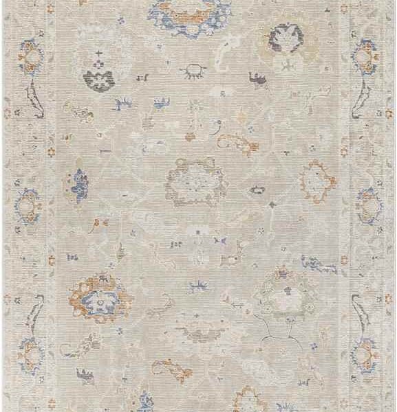 Jamena Traditional Beige Area Rug