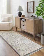 Tavian Traditional Beige/Denim Area Rug - Image 3
