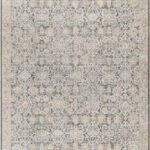 Tavian Traditional Beige/Denim Area Rug