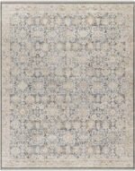 Tavian Traditional Beige/Denim Area Rug