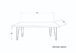 Zeena Brown Dining Table - Image 8