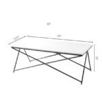 Elyse White Coffee Table - Image 2
