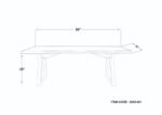 Dary Brown Dining Table - Image 7