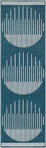 Heathr Modern Marine Blue Area Rug - Image 9