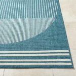 Heathr Modern Marine Blue Area Rug - Image 4