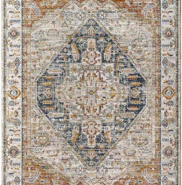 Alva Traditional Dark Blue Area Rug