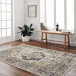 Mandee Traditional Navy/Pale Blue Area Rug - Image 2