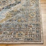 Taggart Traditional Navy/Light Brown Area Rug - Image 5