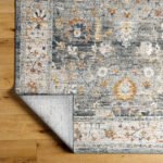 Anesia Traditional Charcoal/Dark Blue Area Rug - Image 4