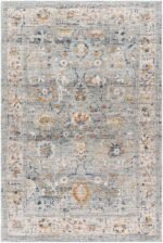 Tanina Traditional Light Gray/Pale Blue Area Rug