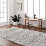 Tanina Traditional Light Gray/Pale Blue Area Rug - Image 3