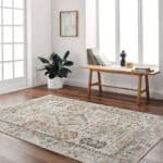 Raphel Traditional Rust/Mustard Area Rug - Image 3