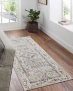 Raphel Traditional Pale Blue Area Rug - Image 5