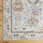 Raphel Traditional Pale Blue Area Rug - Image 9