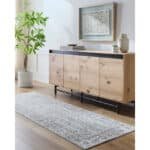 Stepfon Traditional Ice Blue Area Rug - Image 7