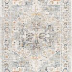 Maretta Traditional Pale Blue Area Rug