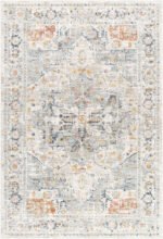 Maretta Traditional Pale Blue Area Rug