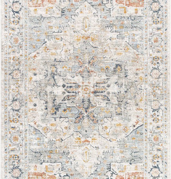 Maretta Traditional Pale Blue Area Rug
