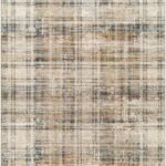 Romeka Modern Charcoal/Dark Brown Area Rug