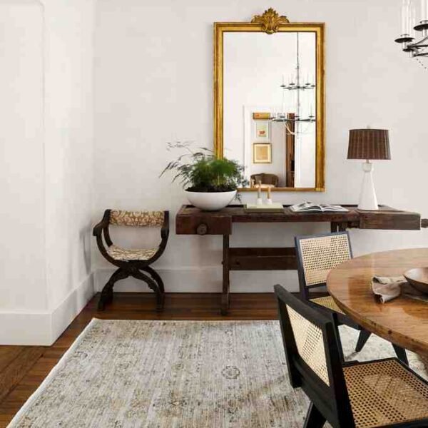 Margaret Traditional Ivory Washable Area Rug - Becki Owens x Livabliss